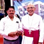 Archbishop meeting Verna Sarpanch Mr. Tony D'costa